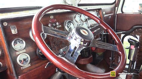 Full Leather Interior 1966 Peterbilt 351 Truck - Exterior Interior Tour ...