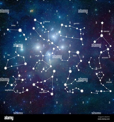 Zodiac constellations hi-res stock photography and images - Alamy