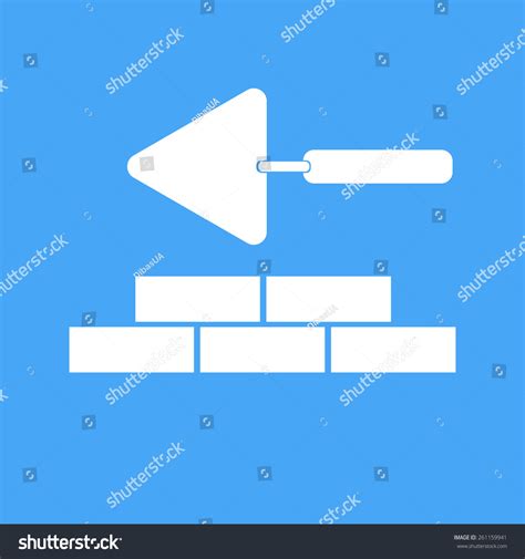 Bricklaying Trowel Vector Illustration Stock Vector (Royalty Free ...