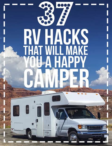 37 RV Hacks That Will Make You A Happy Camper | Rv hacks, Camping trailer, Camper