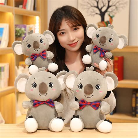 Kawaii Koala Plush With Knot Bow | Huggable Doll [ Fee Shipping ]