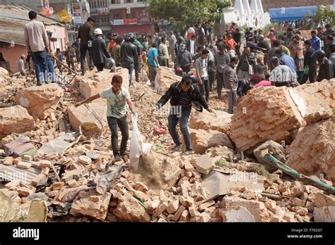 People searching dead bodies, Earthquake, Earthquake Nepal, Gorkha ...