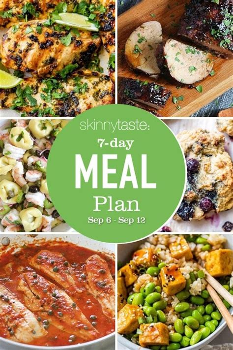 7 Day Healthy Meal Plan (September 6-12) - Skinnytaste