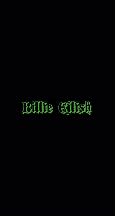 Billie Eilish Logo Wallpaper Billie Eilish Logo Wallpapers | Images and ...