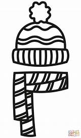 Hat And Scarf Coloring Page  Free Printable Coloring Pages sketch template