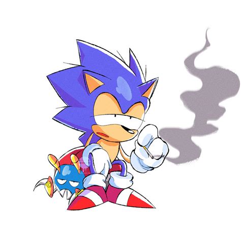 Sonic smoking a cig by lostinspacedA on DeviantArt