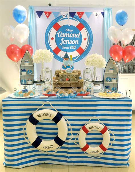 Nautical Theme Birthday Party Ideas | Photo 1 of 13 | Catch My Party