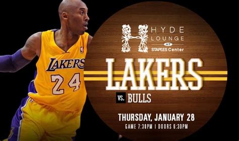 Lakers vs Bulls Tickets at Hyde STAPLES in Los Angeles by Hyde Lounge ...