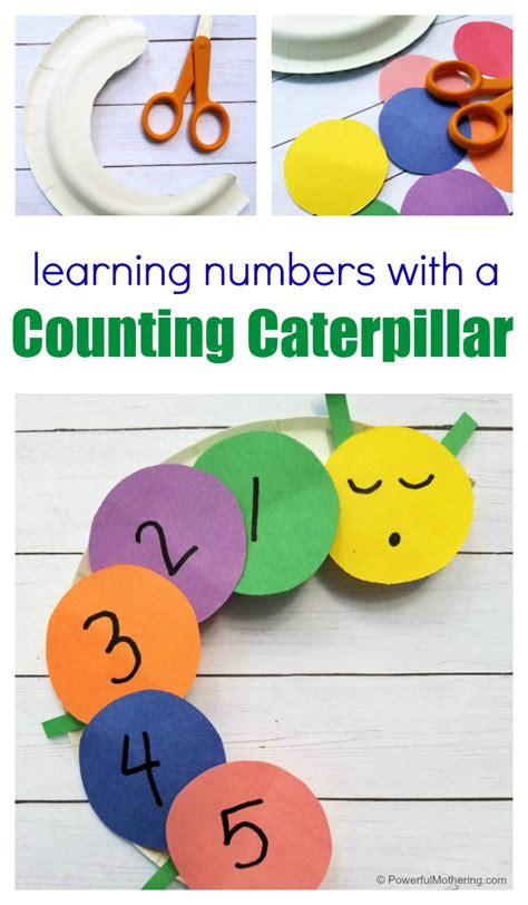 Learning Numbers with a Counting Caterpillar Craft for Kids | Math ...