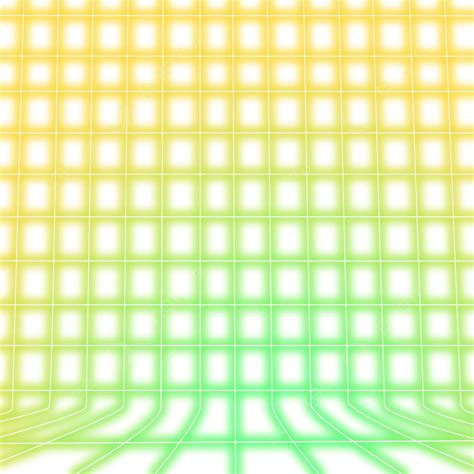 Green Yellow Neon Light Luminous Space Perspective Grid Visual Impact, Green, Yellow, Neon PNG ...