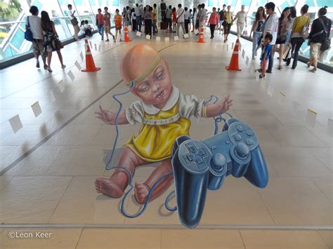 3D street art Bangkok Livingarts.com by Leon Keer | 3D street painting ...