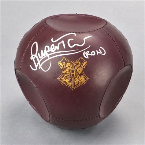 Lot Detail - Rupert Grint Autographed Harry Potter Quidditch Quaffle Replica Ball