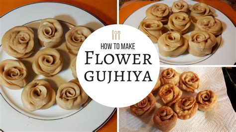 ROSE SHAPE GUJHIYA || FLOWER GUJIYA || HOLI PAKWAAN || INDIAN(NRI)CHANNEL - YouTube