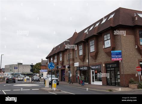 A row of shops and restaurants in West Bridgford, Nottinghamshire in ...