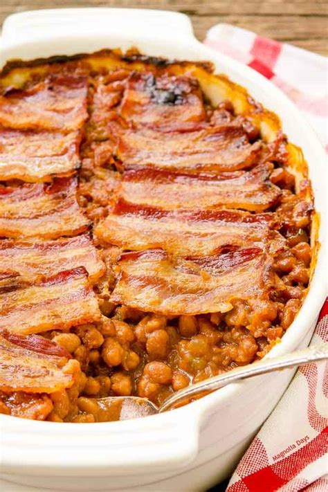 Baked Beans with Bacon | Magnolia Days