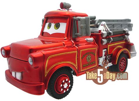 Take Five a Day » Blog Archive » Mattel Disney Pixar Diecast CARS: SDCC: Rescue Squad Mater ...