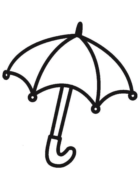 Umbrella Coloring Pages for childrens printable for free