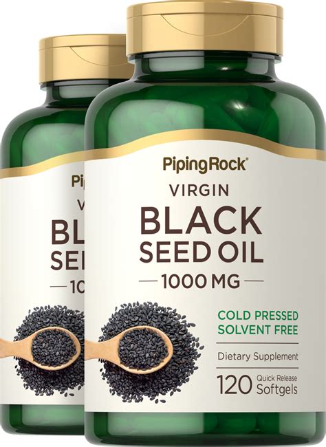 Black Seed Oil 100 Softgels | Nutrition Express by PipingRock Health Products