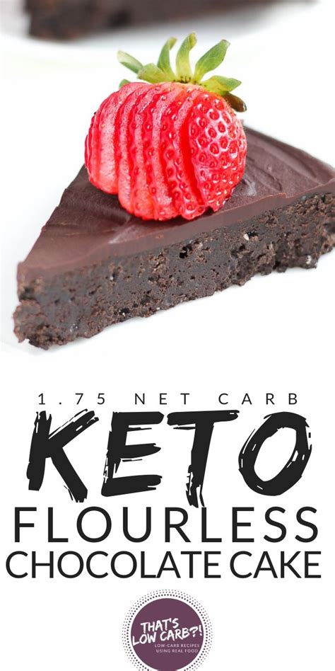 Flourless Chocolate Cake - Keto Cake - That's Low Carb!?