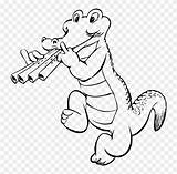 Cartoon Crocodile Coloring Pages sketch template