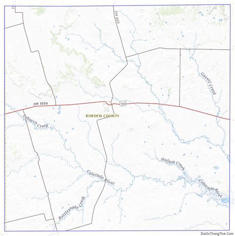 Map of Borden County, Texas - Địa Ốc Thông Thái