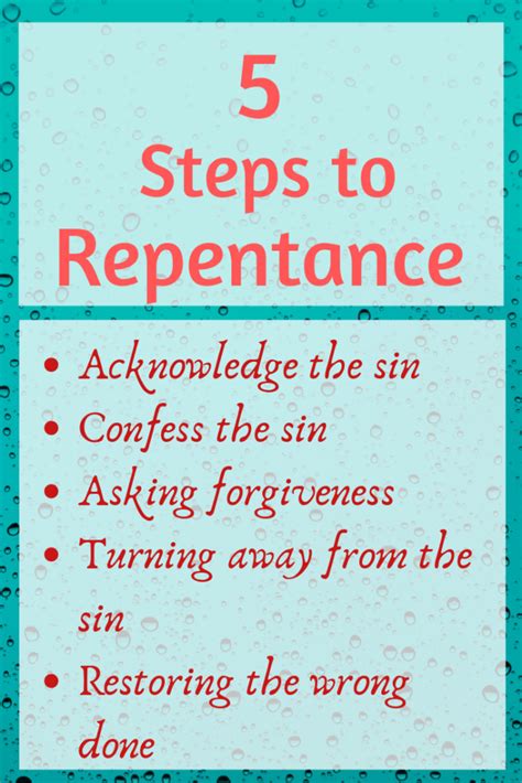 Lessons from Home - 5 Steps to Repentance: David as Our Example | Repentance quotes, Repentance ...