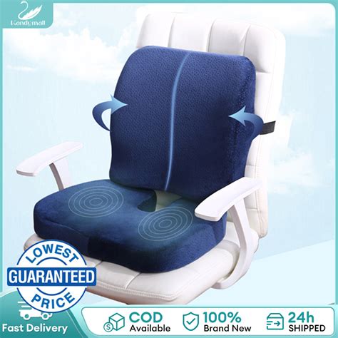 Memory foam seat uratex cushion Office Seat Mat Breathable Back Pillow ...