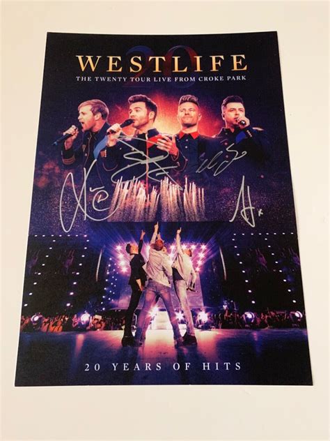 SIGNED/AUTOGRAPHED WESTLIFE - THE TWENTY TOUR LIVE FROM CROKE PARK ...