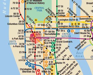 42nd Street-Times Square station map - New York subway