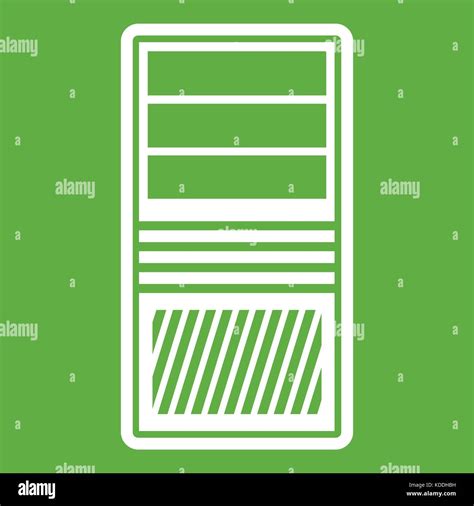 Black computer system unit icon green Stock Vector Image & Art - Alamy