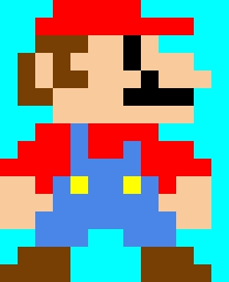 Mario pixel art