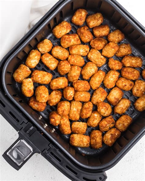 Air Fryer Tater Tots from FROZEN to Perfection! - PinkWhen