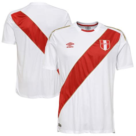 Peru National Team Umbro 2018 Home Jersey – White/Red