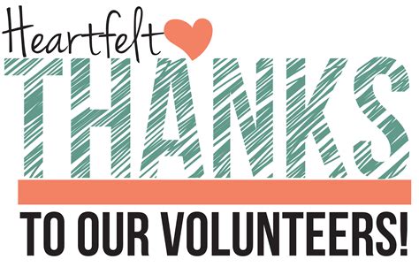 Heartfelt Thanks logo | Volunteer appreciation quotes, Volunteer ...