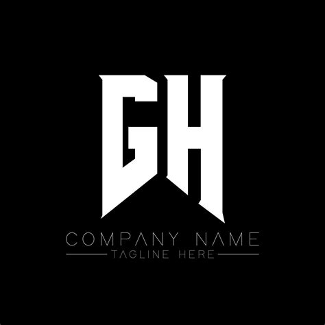 GH Letter Logo Design. Initial letters GH gaming's logo icon for ...