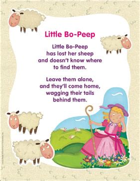 Little Bo-Peep: Classic Nursery Rhyme | Printable Texts