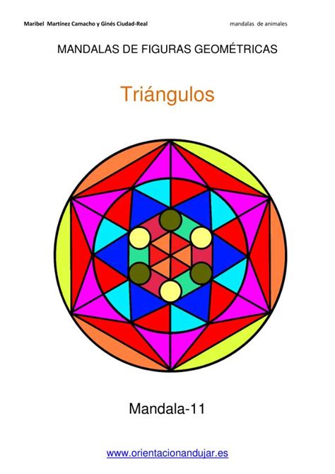 Trabajamos la atención con Mandalas con figuras geométricas Triángulos -Orientacion Andujar