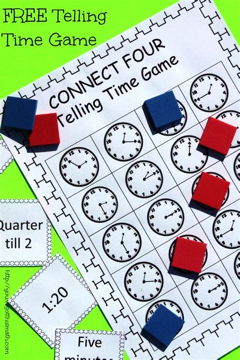 How to Practice Telling Time With A Fun, Easy Game | Math time, Telling time games, Second grade ...