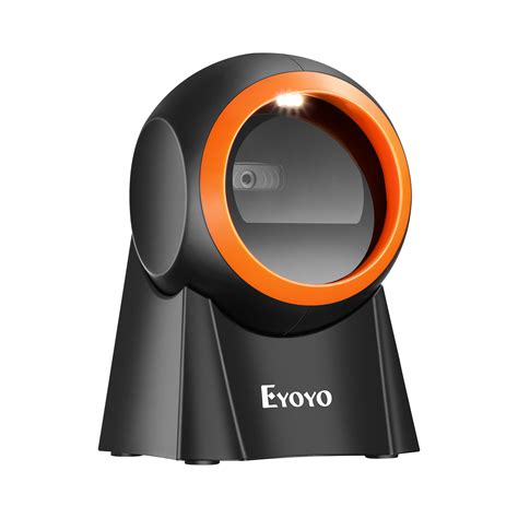 Eyoyo Hands-Free 1D 2D Desktop Barcode Scanner, QR Barcode Reader ...