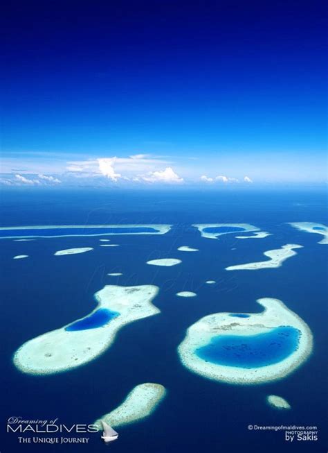 Beautiful Aerial Views of Maldives Island Resorts