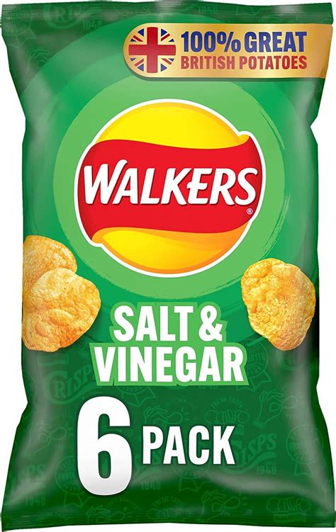 Walkers Salt & Vinegar Crisps | 10+ Walkers Chips Flavours Available - Kellys Expat Shopping