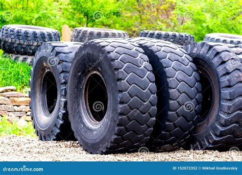 Big Truck Or Special Machinery Tires Stock Photo - Image of pattern, grip: 152072352