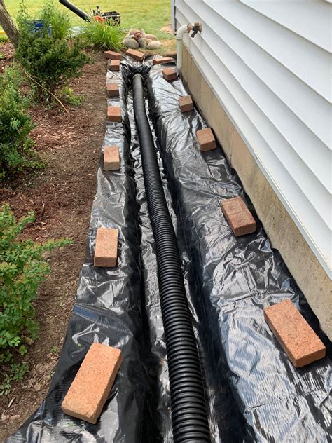 How to Install Drainage Outside House with DIY French Drain and Underground Downspout Pipe Ideas