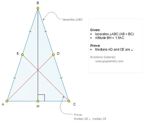 Altitude Of An Isosceles Triangle