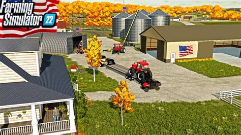 BUILDING AN AMERICAN FARM YARD FROM SCRATCH! (ROLEPLAY) | FARMING SMULATOR 22 - YouTube