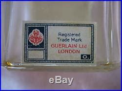 Rare Guerlain Jicky Antique Vintage Perfume Bottle Brevete Parfumeur London