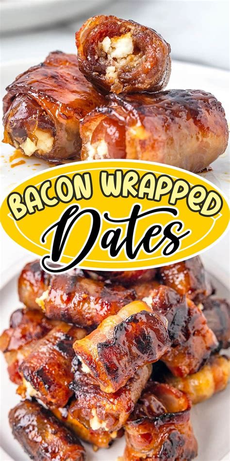 Bacon wrapped dates – Artofit