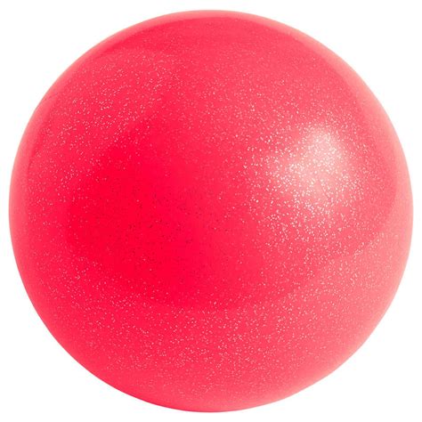 DOMYOS 165mm Rhythmic Gymnastics Ball - Coral Glitter ...