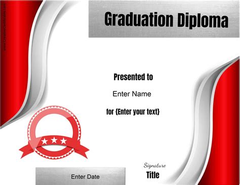 Free Customizable & Printable Diploma Template