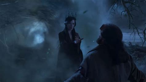 Hellboy confronts Nimue the Blood Queen in a spooky new clip